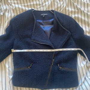 Mario Serrani Navy Tweed Blazer